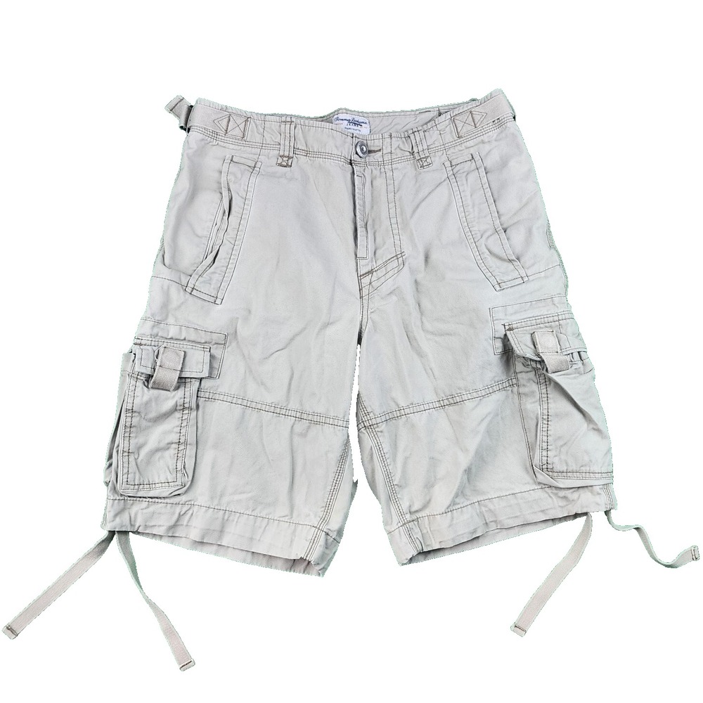 Tommy Bahama Cargo Shorts Khaki 100% Cotton Outdoor Adjustable Waist Men's sz 30